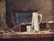 jean-Baptiste-Simeon Chardin Still-Life with Pipe an Jug oil painting reproduction